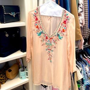 From Neimans Johnny Was Embroidered Tunic